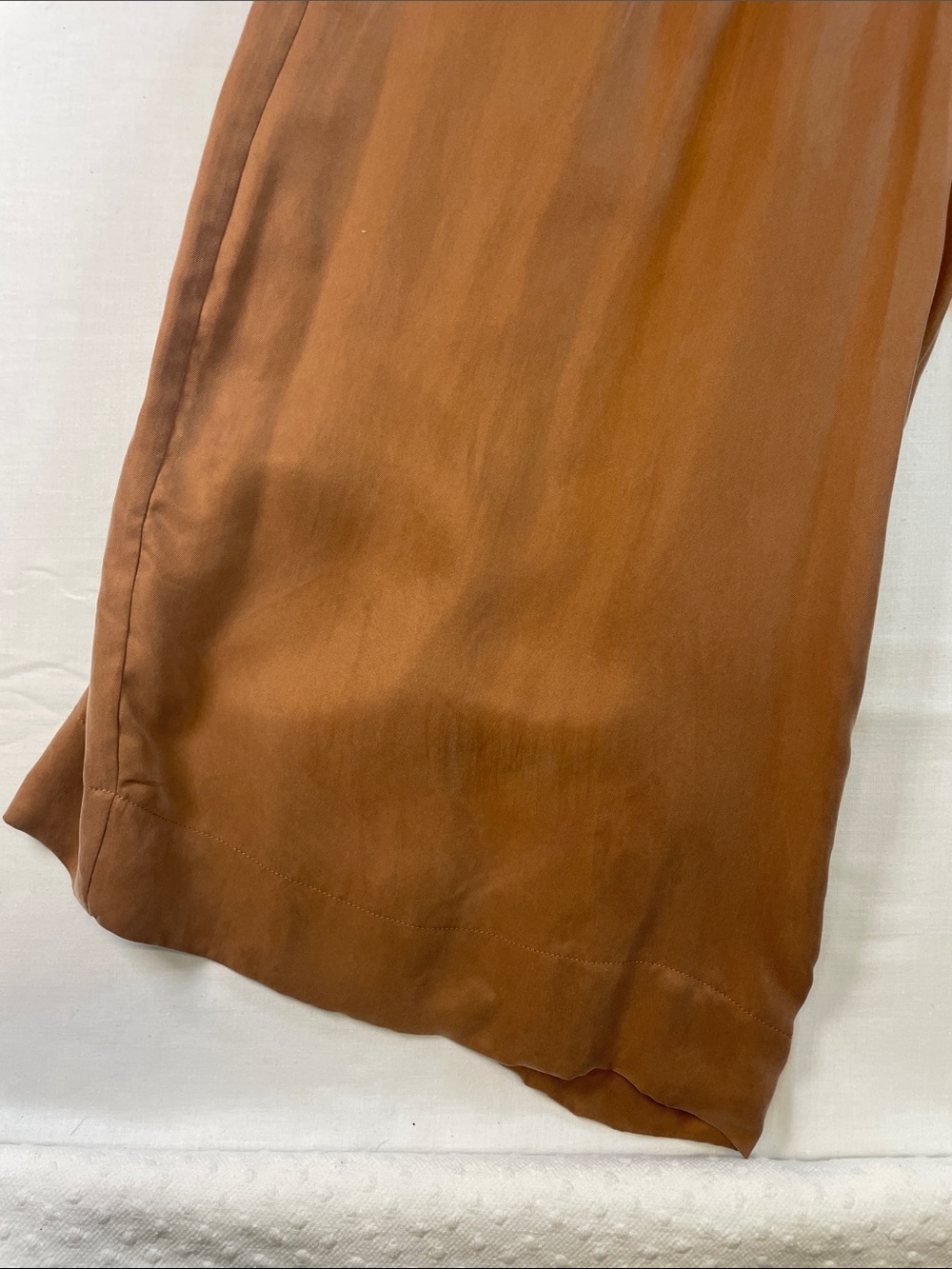 lovestitch Rust Brown Halter Wide-Leg Jumpsuit pockets minimalist luxury - Picture 7 of 10